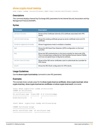 Aruba OS 6.3 Command Line Interface Reference Guide