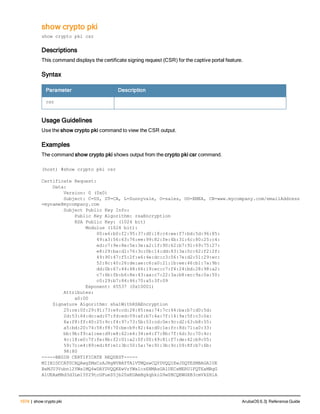 Aruba OS 6.3 Command Line Interface Reference Guide