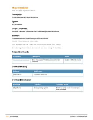 Aruba OS 6.3 Command Line Interface Reference Guide
