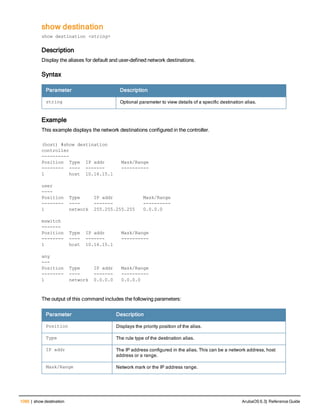 Aruba OS 6.3 Command Line Interface Reference Guide