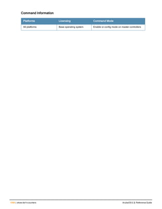 Aruba OS 6.3 Command Line Interface Reference Guide
