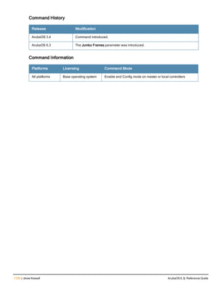 Aruba OS 6.3 Command Line Interface Reference Guide