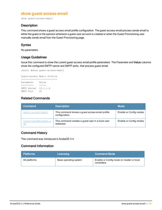 Aruba OS 6.3 Command Line Interface Reference Guide