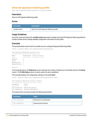 Aruba OS 6.3 Command Line Interface Reference Guide