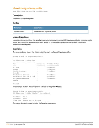 Aruba OS 6.3 Command Line Interface Reference Guide