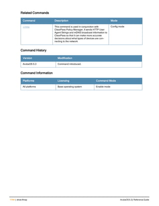 Aruba OS 6.3 Command Line Interface Reference Guide