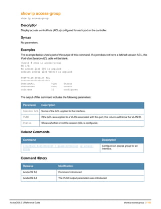 Aruba OS 6.3 Command Line Interface Reference Guide