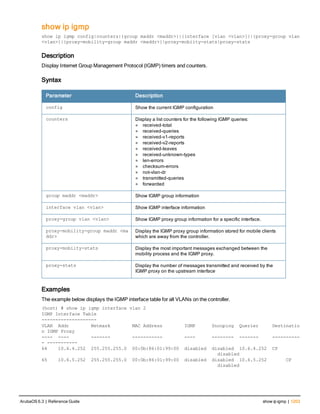 Aruba OS 6.3 Command Line Interface Reference Guide