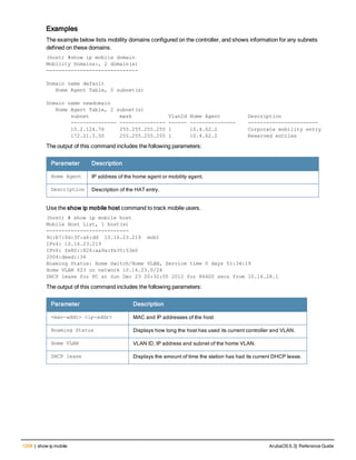 Aruba OS 6.3 Command Line Interface Reference Guide