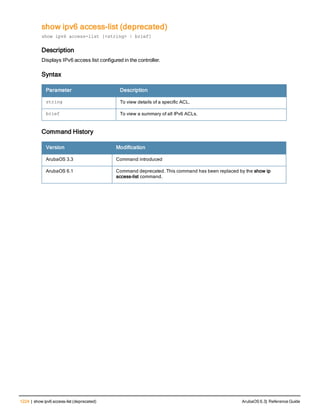 Aruba OS 6.3 Command Line Interface Reference Guide