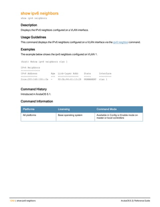 Aruba OS 6.3 Command Line Interface Reference Guide