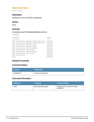 Aruba OS 6.3 Command Line Interface Reference Guide