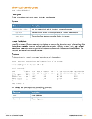 Aruba OS 6.3 Command Line Interface Reference Guide
