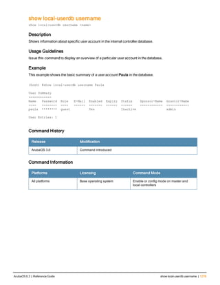 Aruba OS 6.3 Command Line Interface Reference Guide