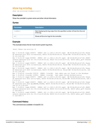 Aruba OS 6.3 Command Line Interface Reference Guide