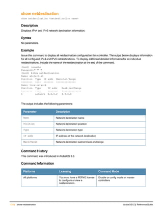 Aruba OS 6.3 Command Line Interface Reference Guide