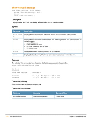 Aruba OS 6.3 Command Line Interface Reference Guide