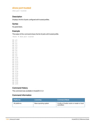 Aruba OS 6.3 Command Line Interface Reference Guide