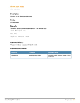 Aruba OS 6.3 Command Line Interface Reference Guide