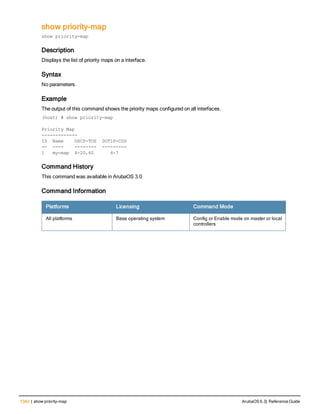 Aruba OS 6.3 Command Line Interface Reference Guide