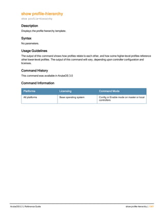 Aruba OS 6.3 Command Line Interface Reference Guide