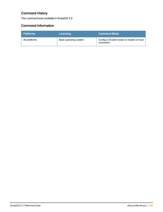 Aruba OS 6.3 Command Line Interface Reference Guide