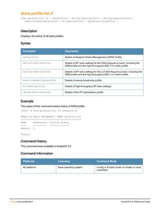 Aruba OS 6.3 Command Line Interface Reference Guide