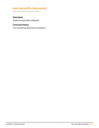 Aruba OS 6.3 Command Line Interface Reference Guide