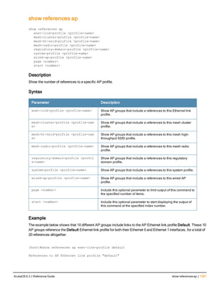 Aruba OS 6.3 Command Line Interface Reference Guide