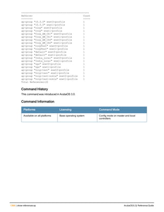 Aruba OS 6.3 Command Line Interface Reference Guide