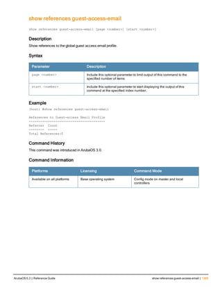 Aruba OS 6.3 Command Line Interface Reference Guide