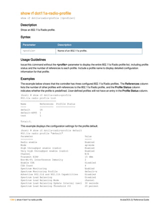 Aruba OS 6.3 Command Line Interface Reference Guide