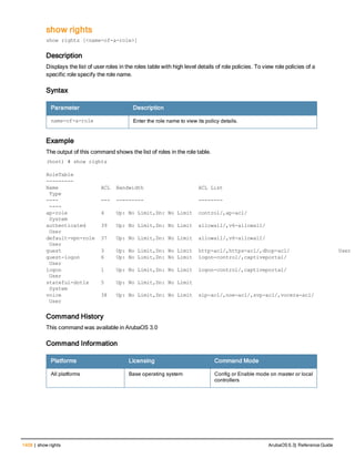 Aruba OS 6.3 Command Line Interface Reference Guide