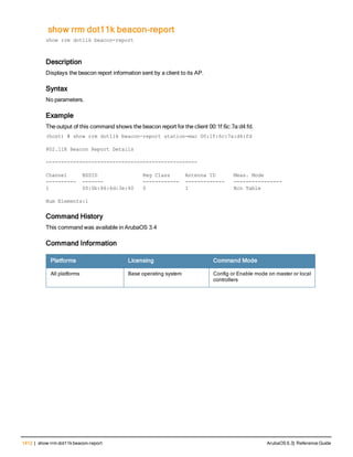 Aruba OS 6.3 Command Line Interface Reference Guide