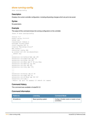 Aruba OS 6.3 Command Line Interface Reference Guide