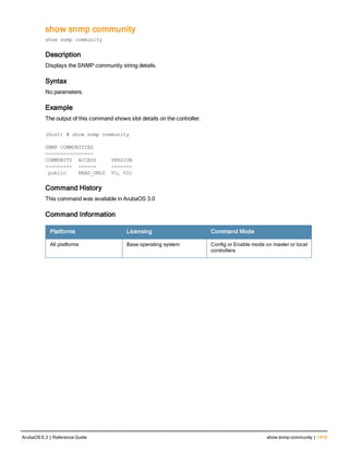 Aruba OS 6.3 Command Line Interface Reference Guide