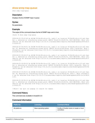 Aruba OS 6.3 Command Line Interface Reference Guide