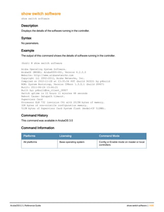 Aruba OS 6.3 Command Line Interface Reference Guide