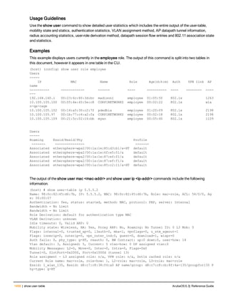 Aruba OS 6.3 Command Line Interface Reference Guide