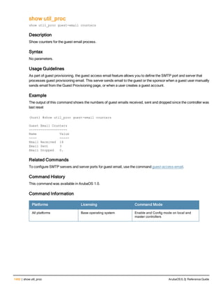Aruba OS 6.3 Command Line Interface Reference Guide