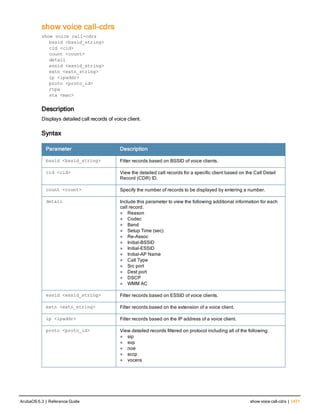 Aruba OS 6.3 Command Line Interface Reference Guide