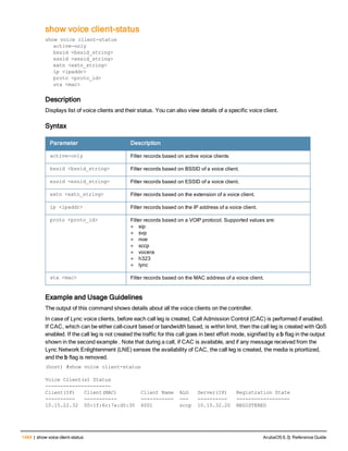 Aruba OS 6.3 Command Line Interface Reference Guide