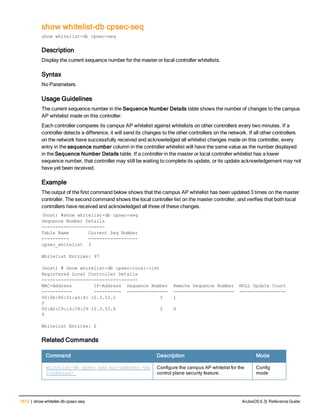 Aruba OS 6.3 Command Line Interface Reference Guide