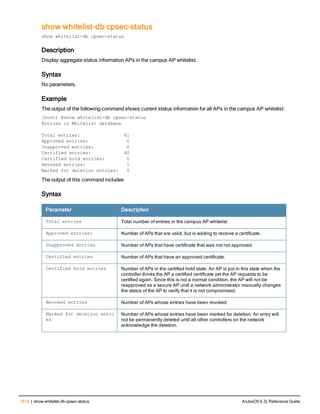 Aruba OS 6.3 Command Line Interface Reference Guide