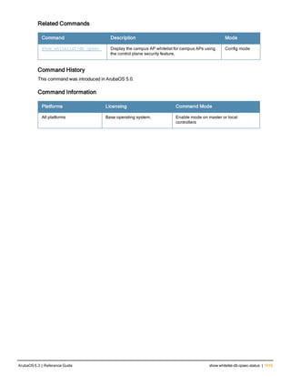 Aruba OS 6.3 Command Line Interface Reference Guide