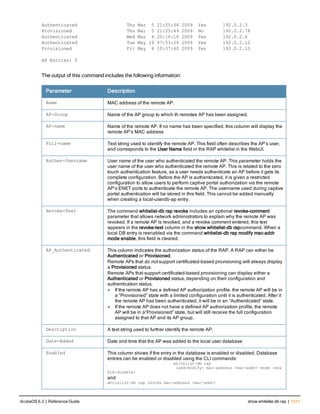 Aruba OS 6.3 Command Line Interface Reference Guide