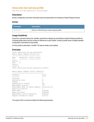 Aruba OS 6.3 Command Line Interface Reference Guide