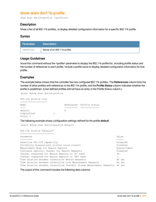 Aruba OS 6.3 Command Line Interface Reference Guide