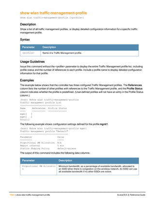 Aruba OS 6.3 Command Line Interface Reference Guide