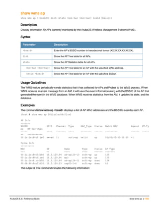 Aruba OS 6.3 Command Line Interface Reference Guide